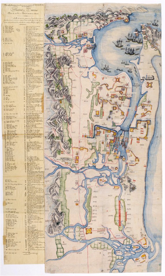 Carte de Tourane (Đà Nẵng) 1859