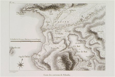 Carte des environs de Palatsha - Choiseul-gouffier Gabriel Florent Auguste De - 1782