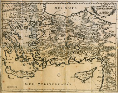 Carte des pays du Levant parcourus par M Paul Lucas, dressée sur ses memoires et sur quelques autres par G De l'Isle de - Lucas Paul - 1712
