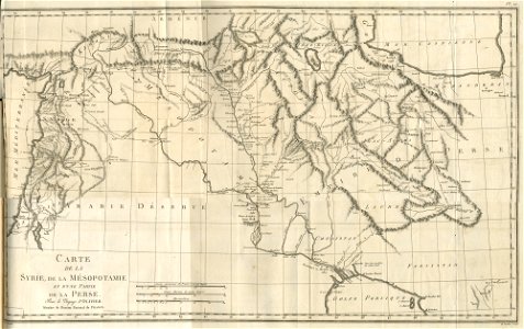 Carte de la Syrie, de la Mésopotamie et d'une partie de la Perse - Olivier Guillaume Antoine - 1801
