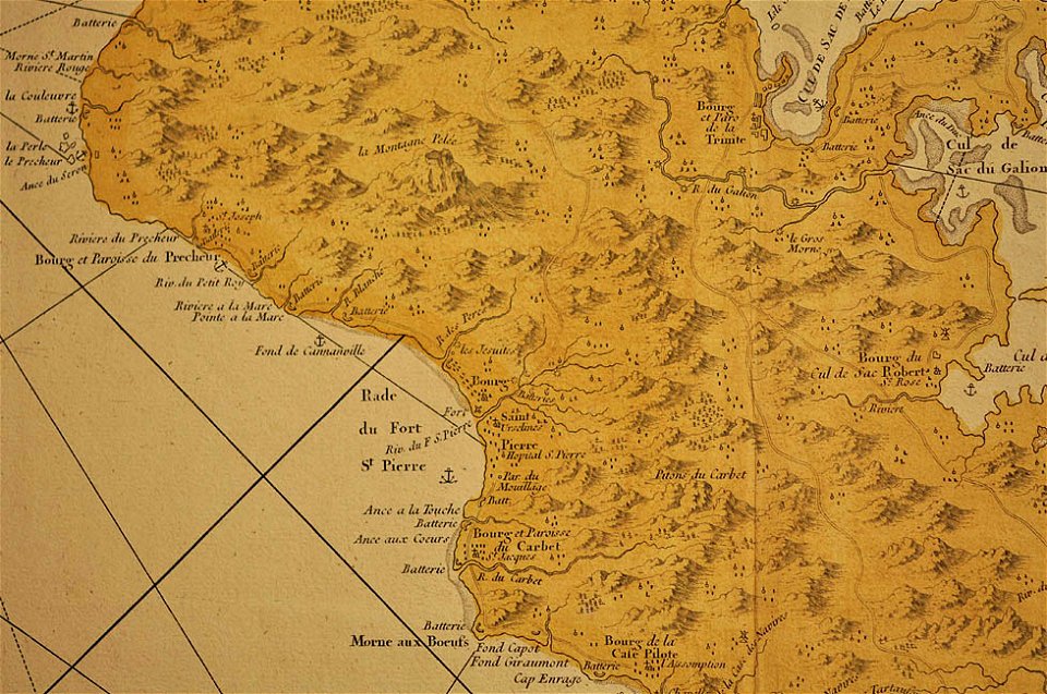 Carte de l'isle de la Martinique Detail 3