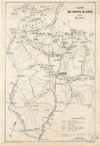 Carte des environs de Luchon dressée par P. Gorse - Fonds Ancely - B315556101 A GORSE 10 004