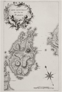 Carte Générale de l'ile de Paros - Choiseul-gouffier Gabriel Florent Auguste De - 1782