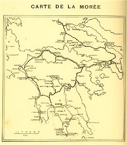 Carte de la Morée - Perilla Francesco - 1929