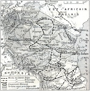 Carte des opérations qui ont achevé la conquête de l'Est africain allemand, No 3908 Page 96