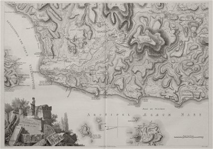 Carte de la plaine de Troie levée en 1786 et 1787 - Choiseul-gouffier Gabriel Florent Auguste De - 1809