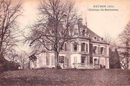 Carte postale ancienne - Château de Sermenaz - Neyron (Ain)