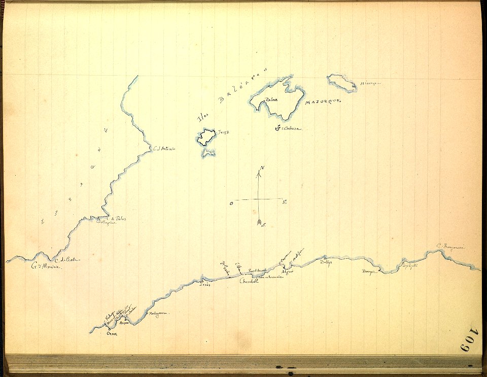 Carte des îles Baléares Iphigénie