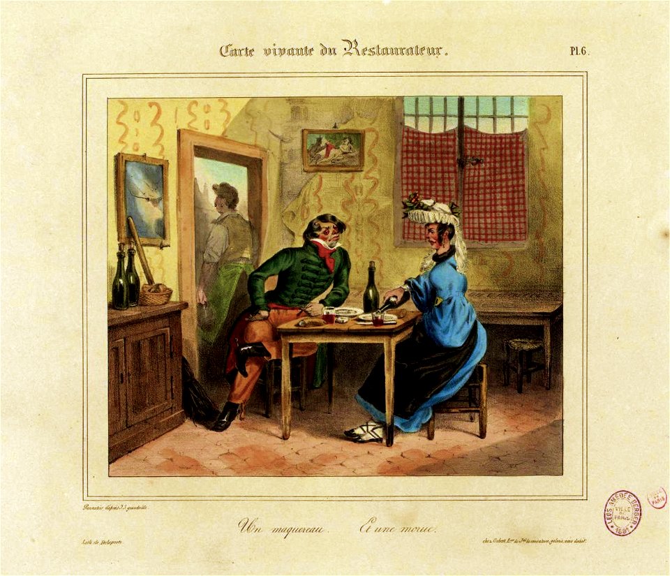 Carte vivante du restaurateur - Un maquereau et une morue