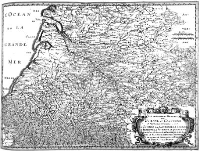 Carte Guienne & Gascogne 15211