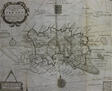 Carte Jèrri 1694