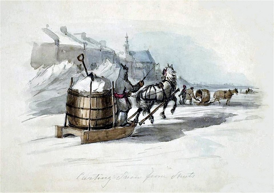 Carting Snow from Streets