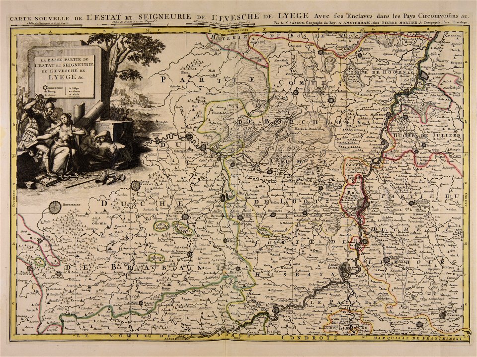Carte nouvelle de l'estat et seigneurie de l'evesché de Lyege - CBT 5873994