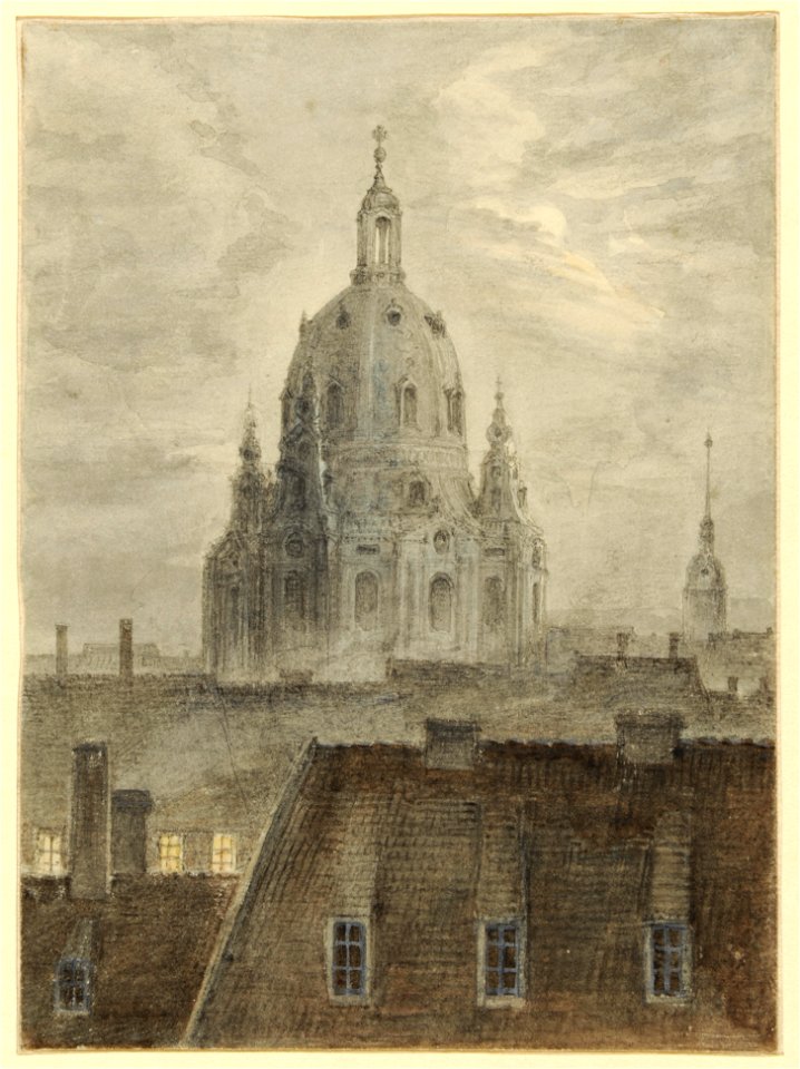 Carl Gustav Carus - Dresden, Frauenkirche