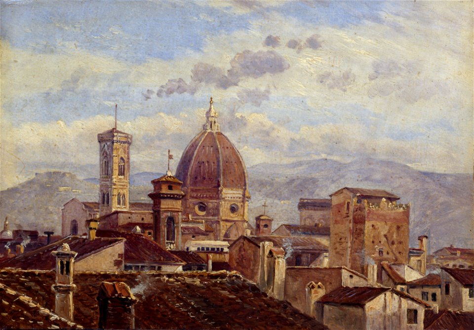 Carl Gustav Carus - Blick auf Florenz