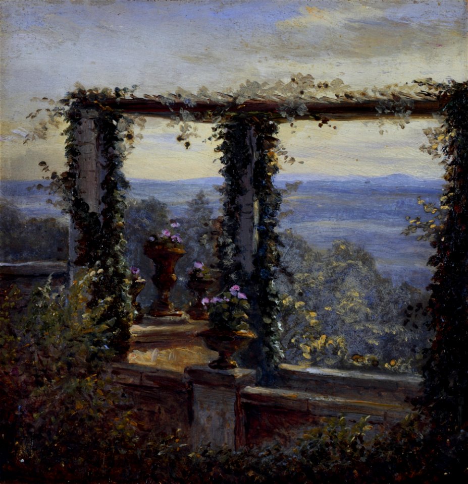 Carl Gustav Carus - Ausblick in Hosterwitz