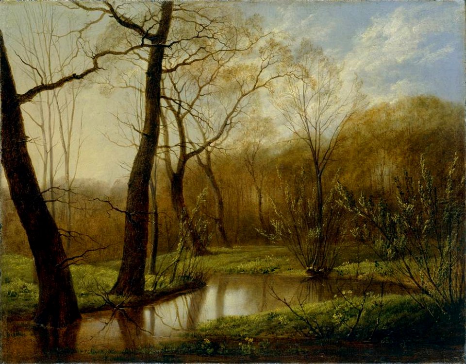 Carl Gustav Carus - Frühlingslandschaft im Rosenthal bei Leipzig