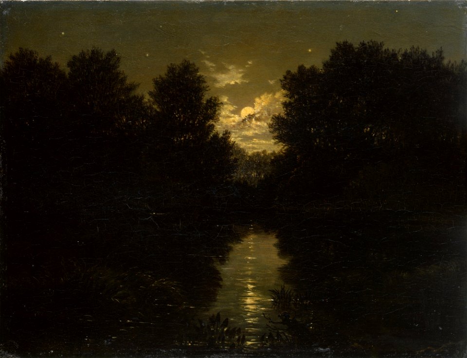 Carl Gustav Carus - Mondscheinlandschaft (1859)