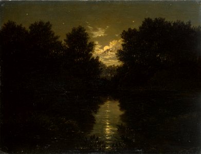Carl Gustav Carus - Mondscheinlandschaft (1859)
