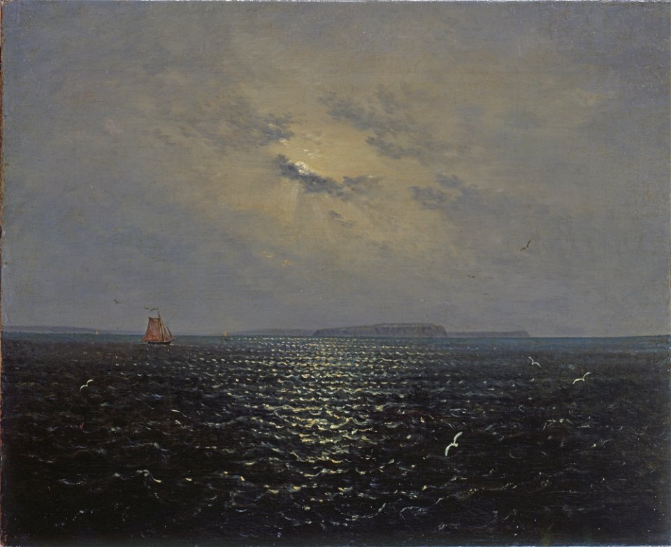 Carl Gustav Carus - Mondnacht bei Rügen