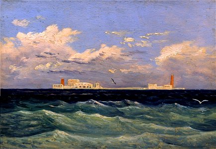 Carl Gustav Carus - Mittelländische Seefestung (1828)