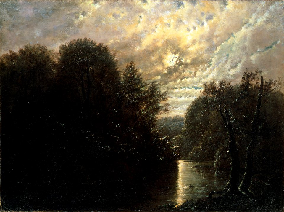 Carl Gustav Carus - Flusslandschaft im Rosental bei Leipzig
