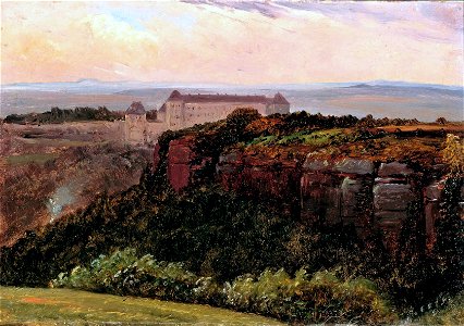 Carl Gustav Carus - Sächsische Landschaft. Sonnenstein bei Pirna