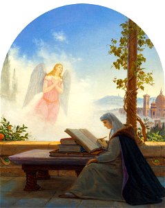 Carl Gustav Carus - Dante, an der Vita Nuova arbeitend