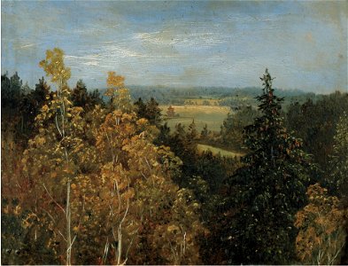 Carl Gustav Carus - Blick über eine Waldlandschaft