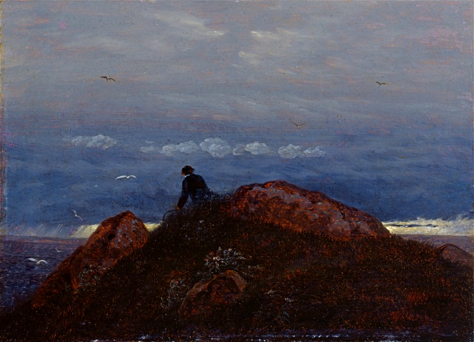 Carl Gustav Carus - Hünengrab mit ruhendem Wanderer