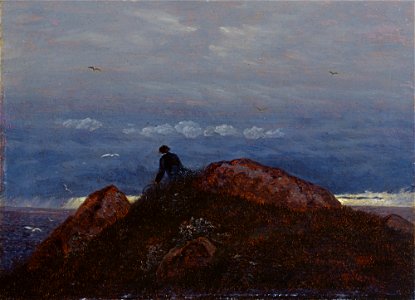 Carl Gustav Carus - Hünengrab mit ruhendem Wanderer