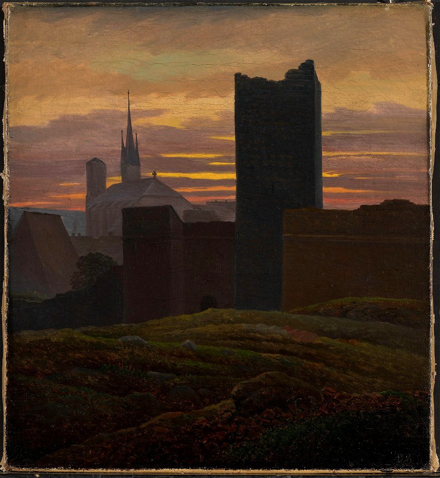 Carl Gustav Carus - The Imperial Castle, Eger - NG.M.02518 - National Museum of Art, Architecture and Design