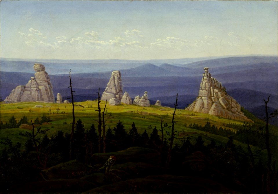 Carl Gustav Carus - Dreisteine im Riesengebirge
