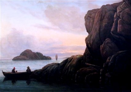 Carl Gustav Carus - Abend am Meer (1820-25)