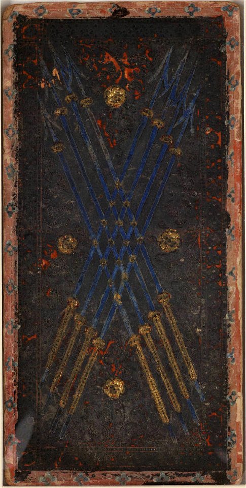 Cary-Yale Tarot deck - Eight of Arrows