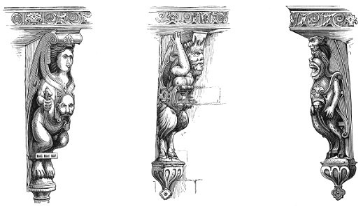 Caryatides at the Mint Bristol. Free illustration for personal and commercial use.