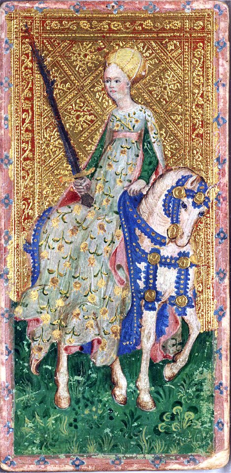 Cary-Yale Tarot deck - Horsewoman of Swords