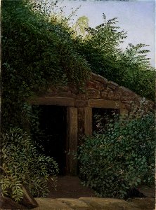 Carl Gustav Carus - Ein überwucherter Stolleneingang