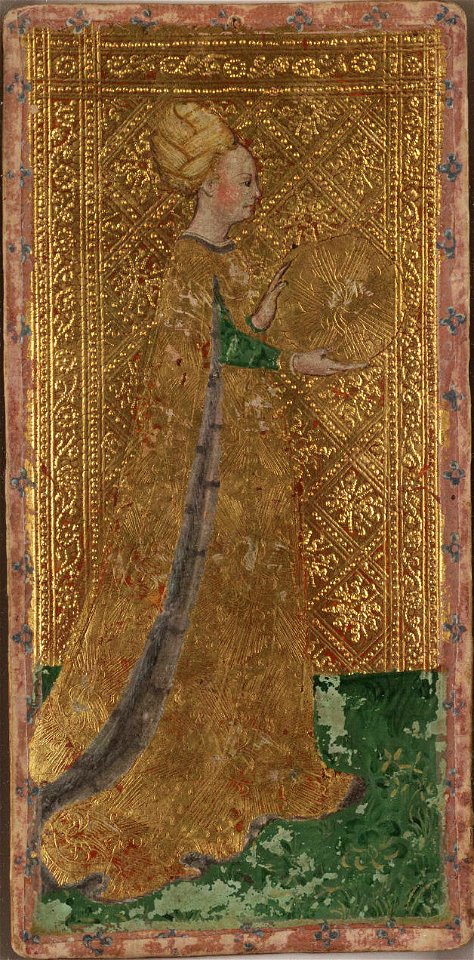 Cary-Yale Tarot deck - Damsel of Coins