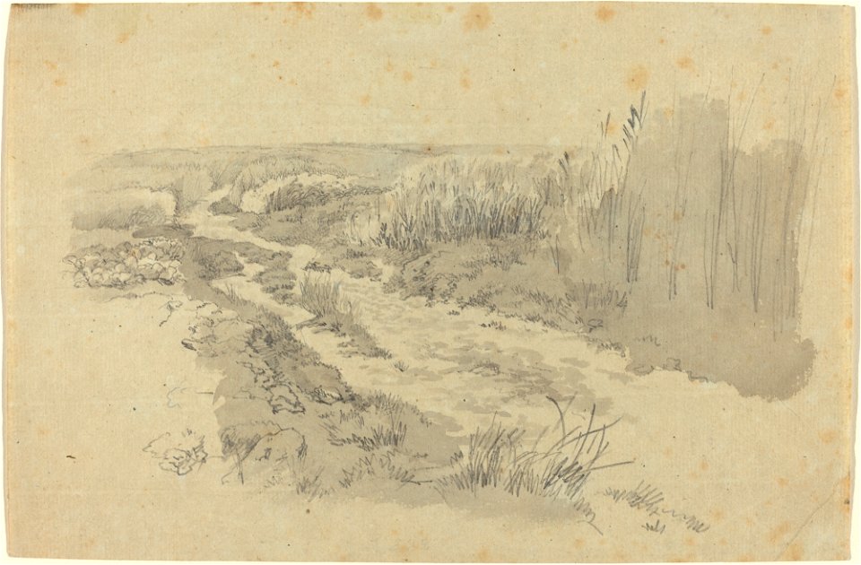 Carl Gustav Carus - Ein Feldweg bei Leipzig (ca.1812)