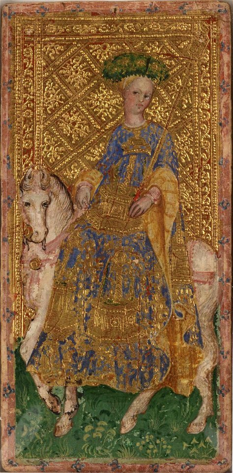 Cary-Yale Tarot deck - Horsewoman of Staves