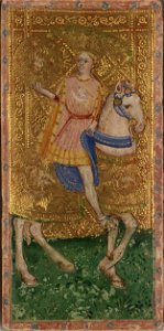 Cary-Yale Tarot deck - Knight of Coins