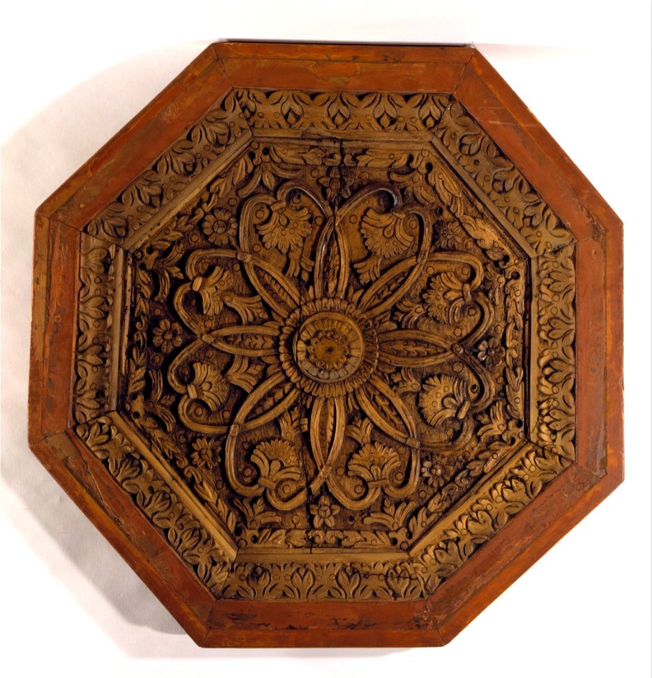 Carved wooden part of a bed tent - Google Art Project