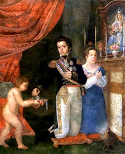 Casamento de Pedro e Leopoldina (alegoria), da coleção Museu Histórico Nacional