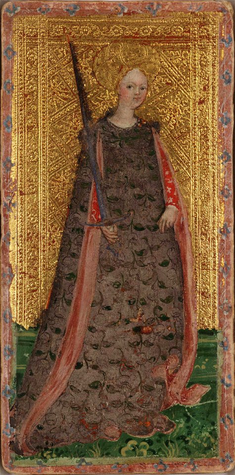 Cary-Yale Tarot deck - Damsel of Swords