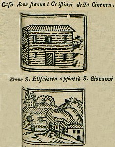 Casa dove stanno i Cristiani della Cintura Dove S Elisabetta appiattò S Giovanni - Bianco Noe - 1600