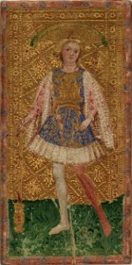 Cary-Yale Tarot deck - Knave of Staves