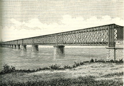Casalmaggiore Gran Ponte in ferro sul Po