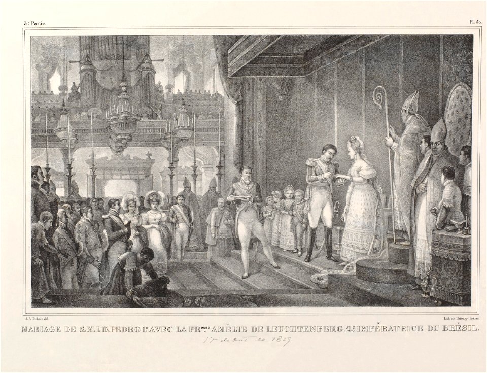Casamento de D. Pedro I com D. Amélia AN