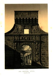 Casa consistorial interina - calle de la Rúa (1865) - Parcerisa, F. J.